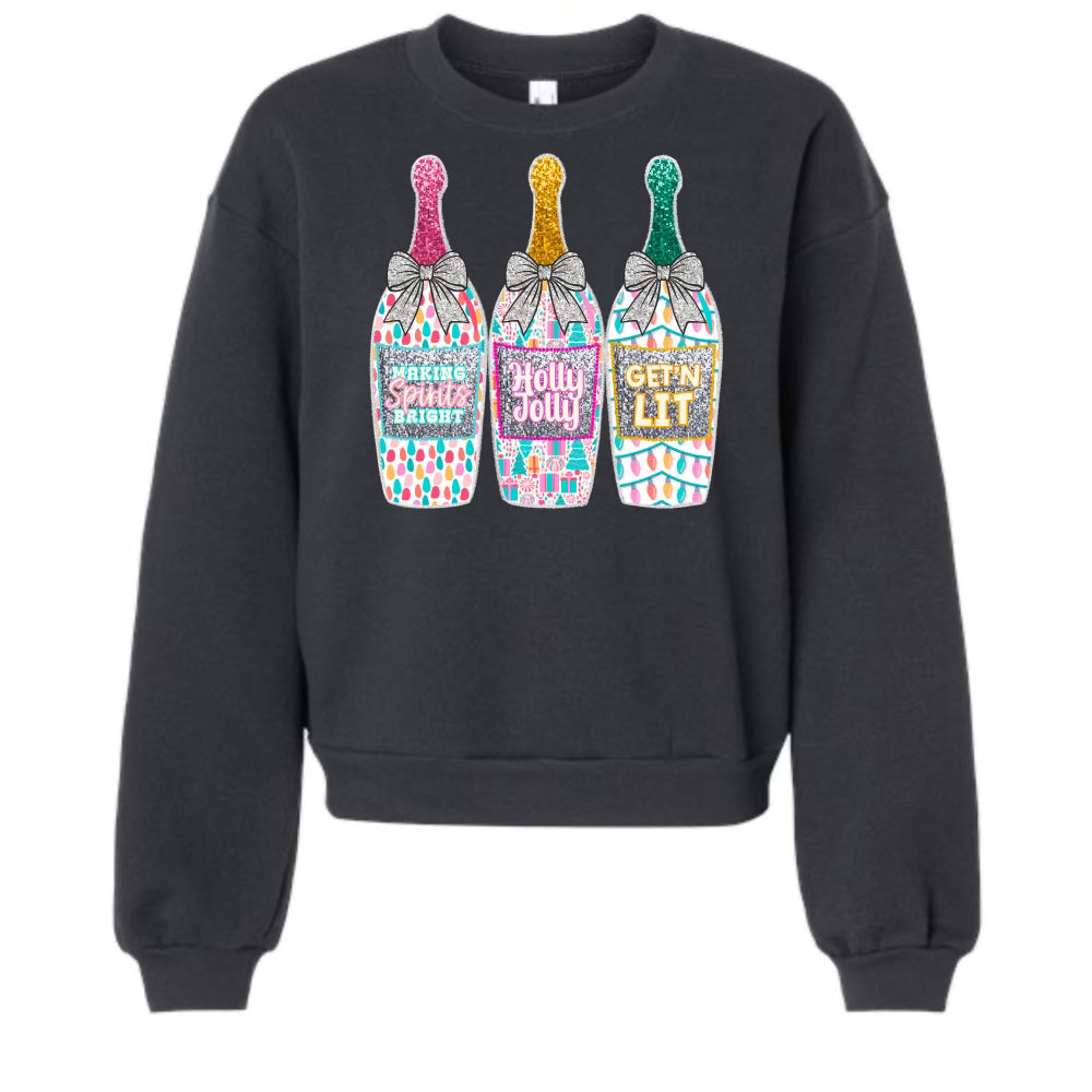 GET'N LIT CROPPED SWEATSHIRT