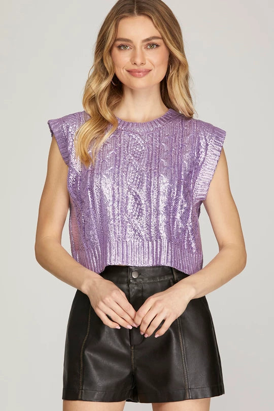 AUTUMN CHARM CROPPED SWEATER TOP