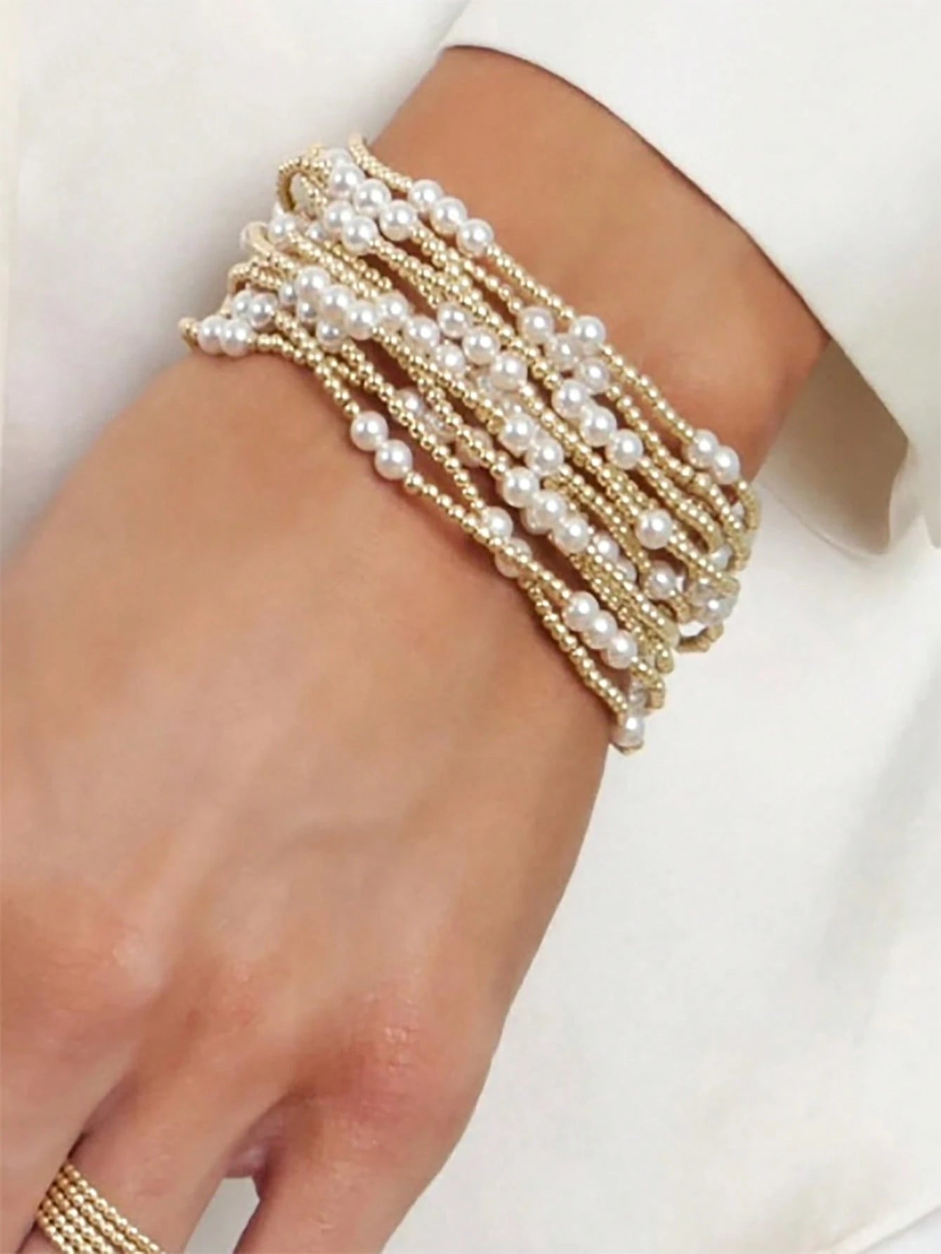 PEARL MULTI BRACELET SET