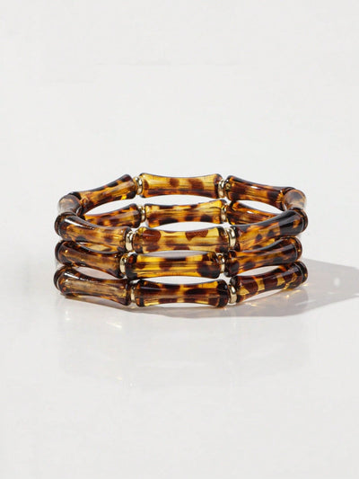 CLEAR ACRYLIC BRACELET SET