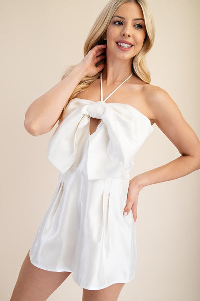 ALL THAT SASS BOW ROMPER