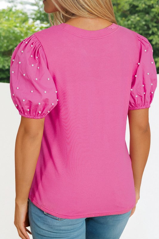 BUBBLEGUM BABE PEARL TOP