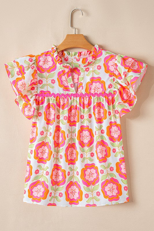 SWEET PEONY TOP