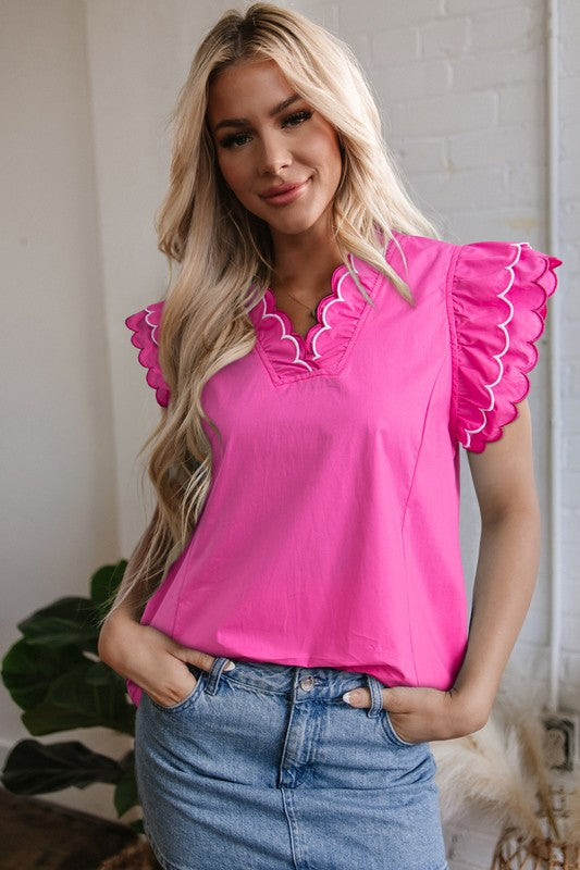 SCALLOP BABE TOP