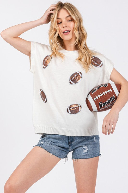 FOOTBALL SWEATER TOP