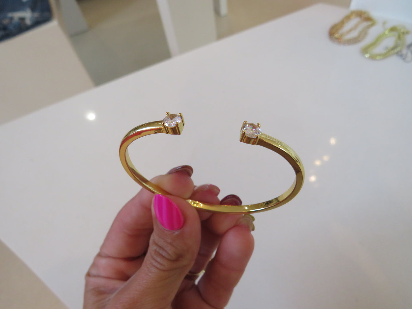 RHINESTONE GOLD CUFF