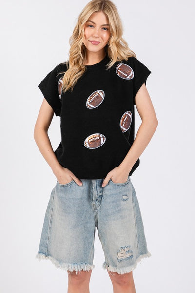 FOOTBALL SWEATER TOP