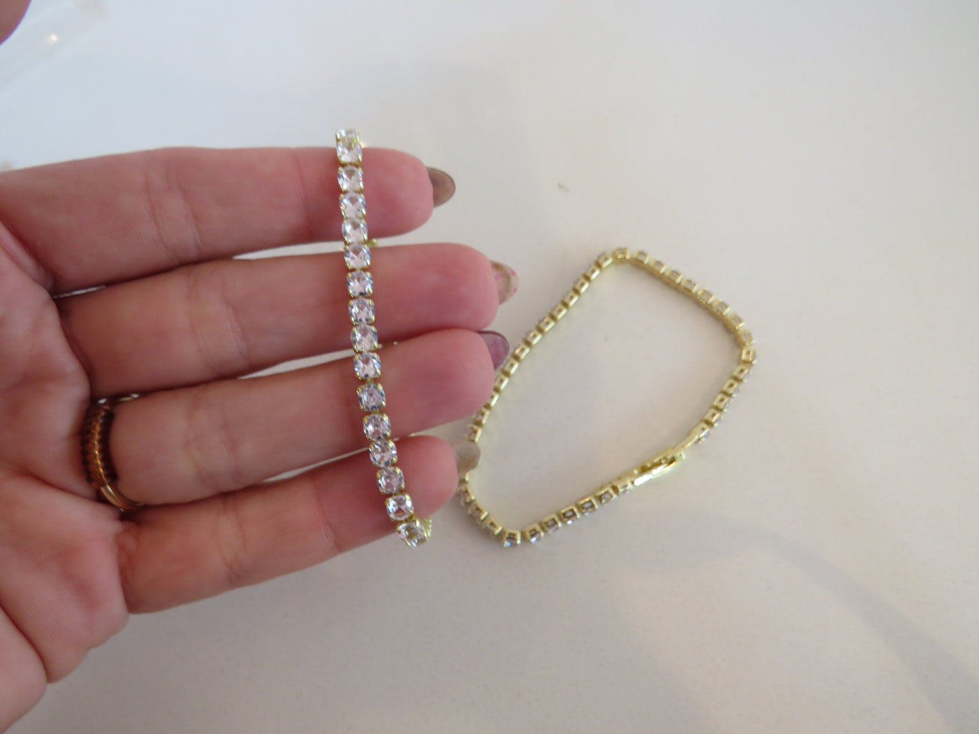 RHINESTONE BRACELET - GOLD