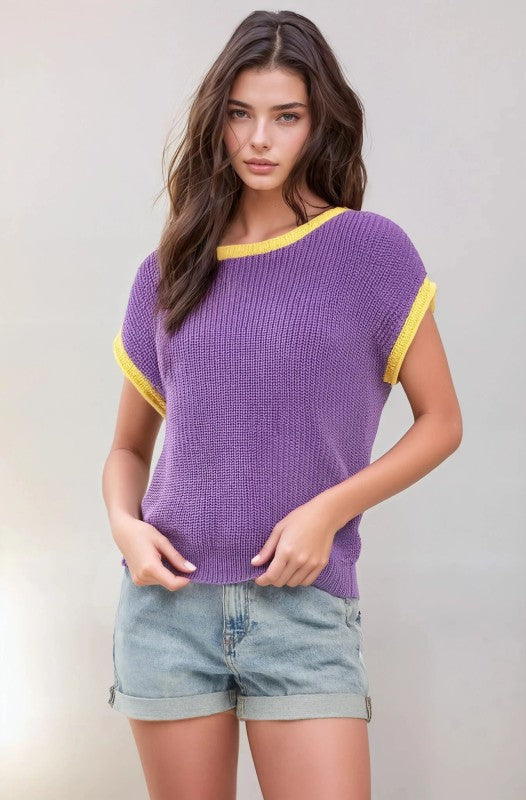 KNIT GAME DAY TOP