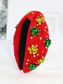 CHRISTMAS BOW HEADBAND