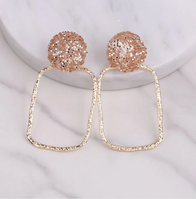 GLITTER DROP EARRINGS