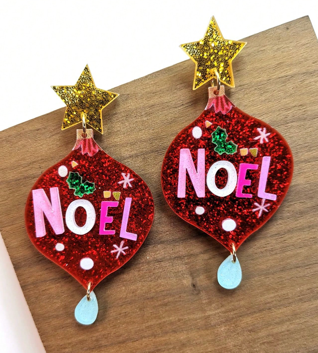 NOEL ACRYLIC EARRINGS