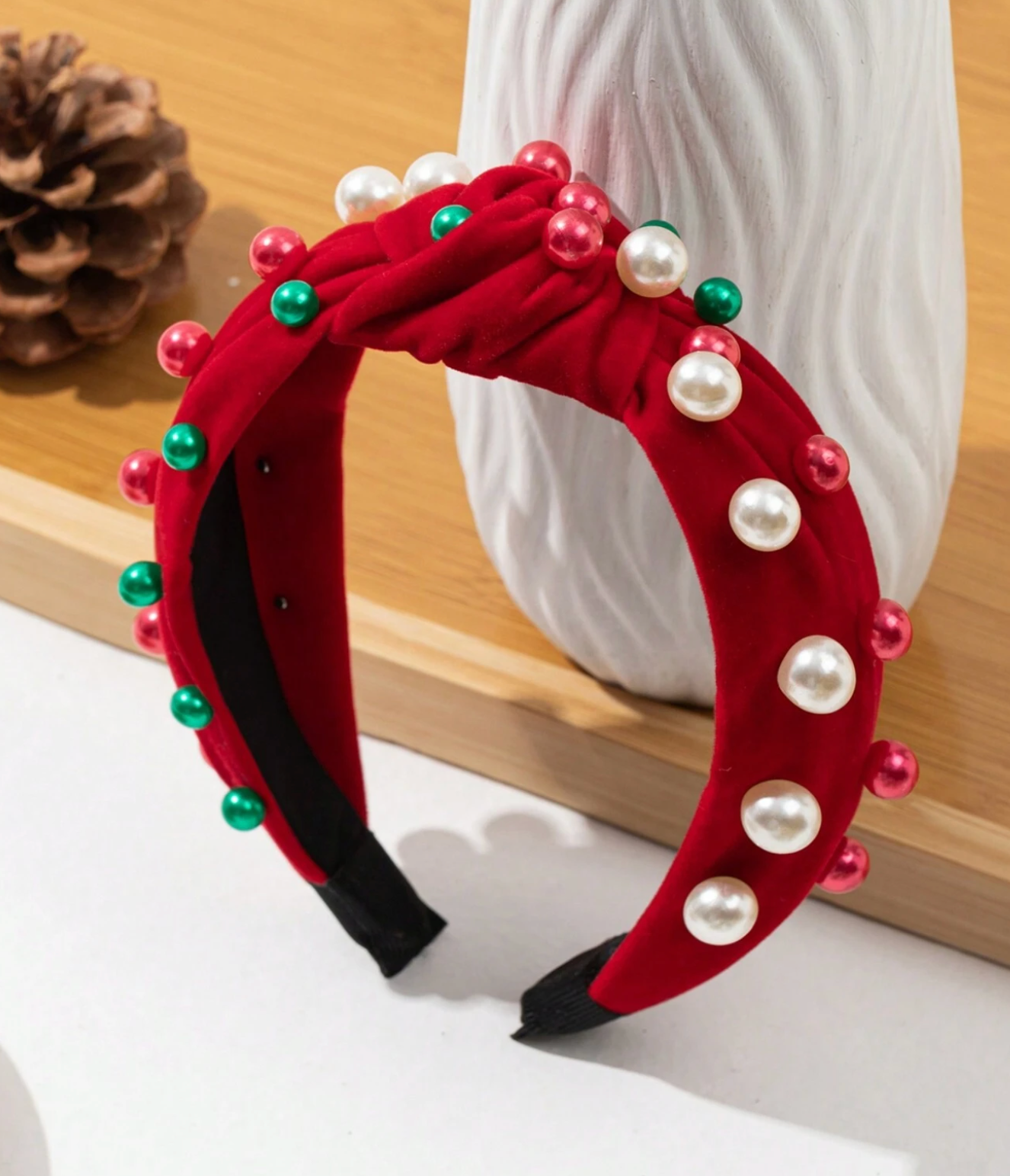 PEARL HOLIDAY HEADBAND