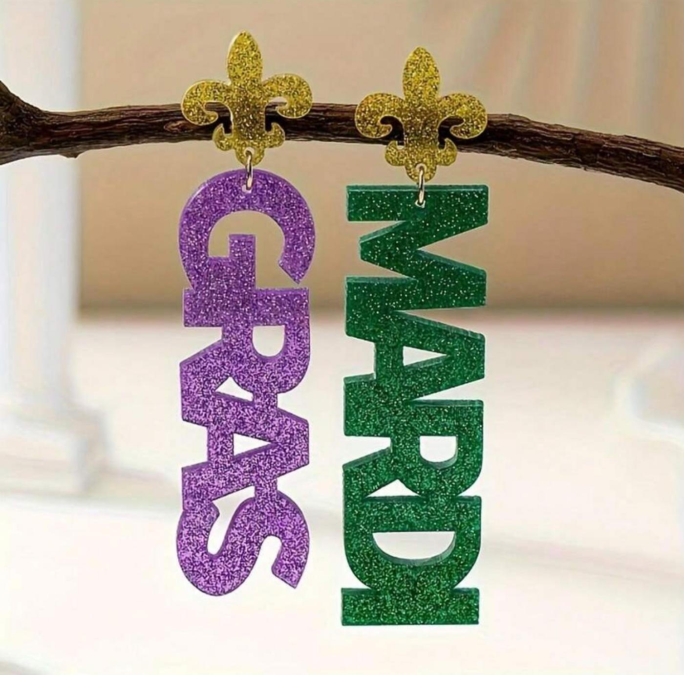 MARDI GRAS EARRINGS #5