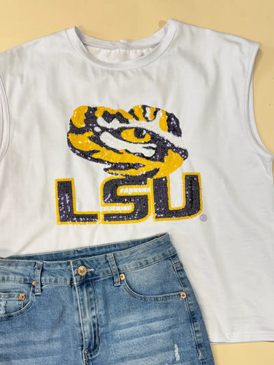 LSU TIGER EYE TOP