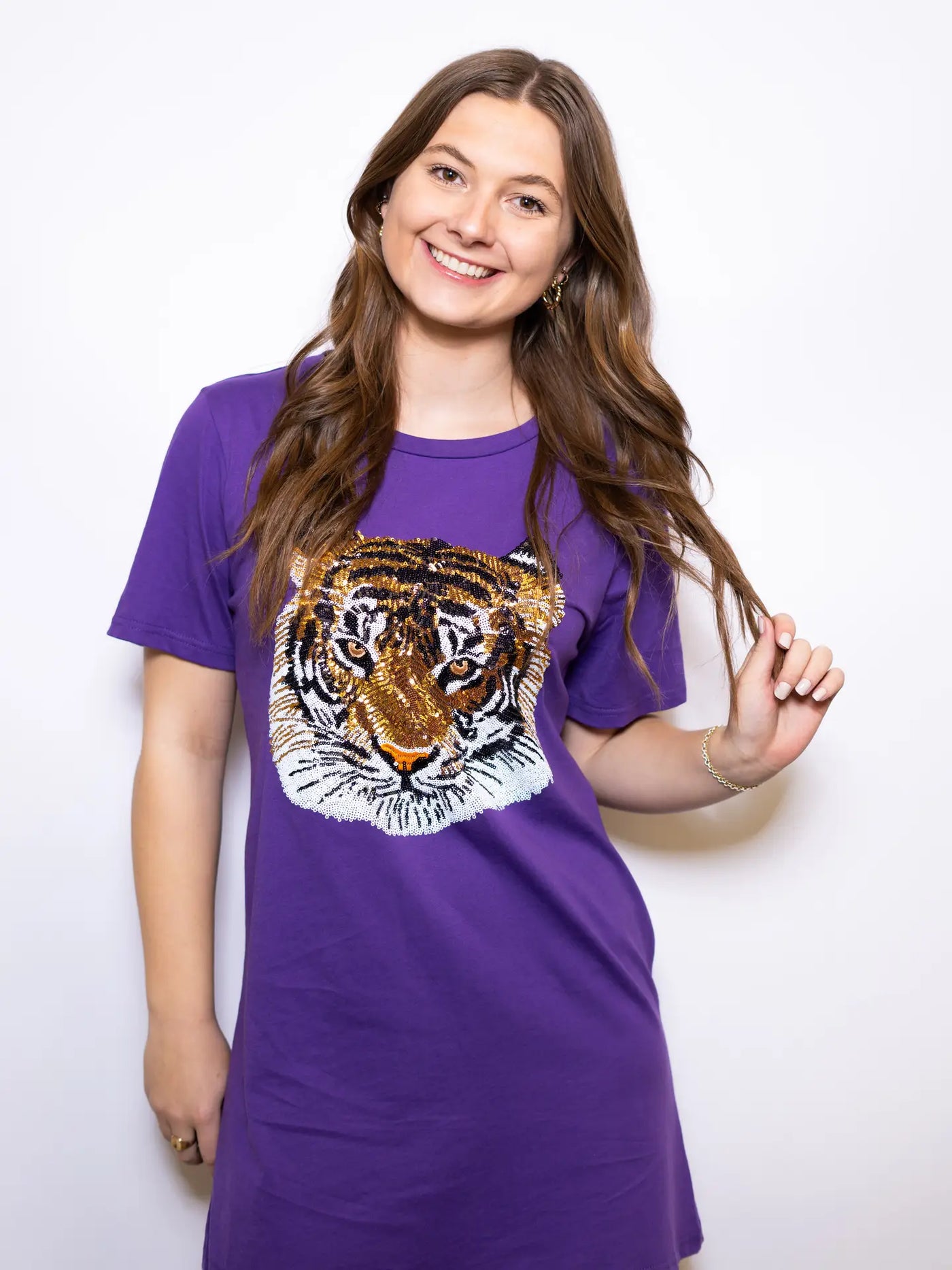 SEQUIN TIGER DRESS