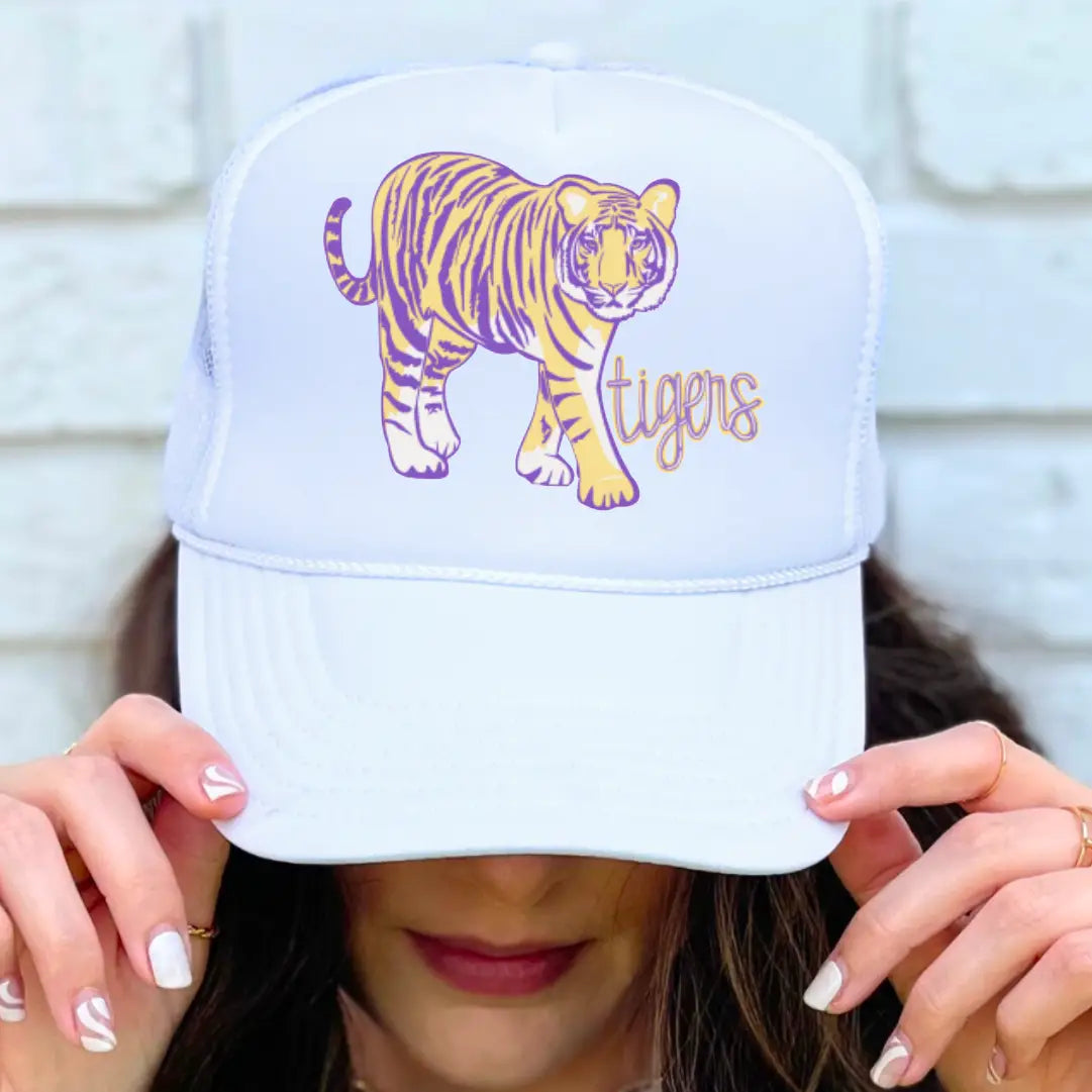 Lsu Tiger Mascot Trucker Hat Football