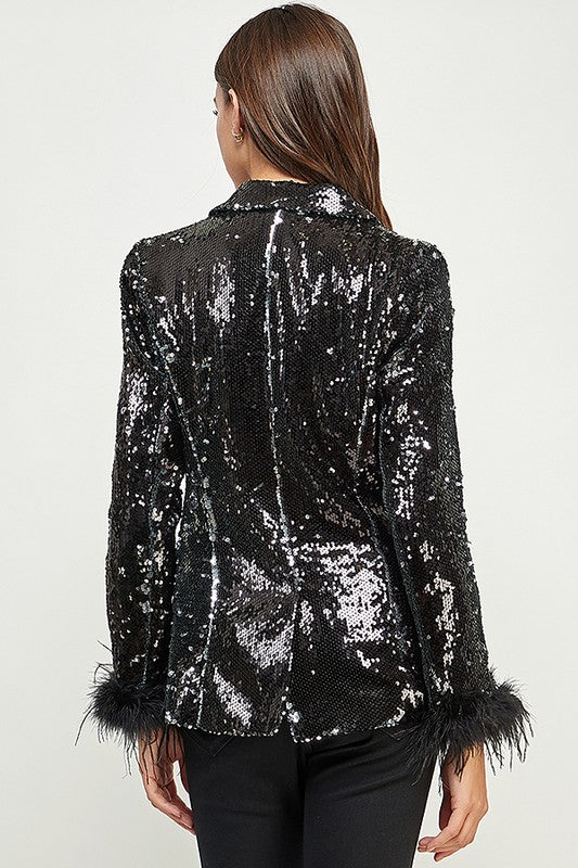 TIME TO PARTY SEQUIN JACKET