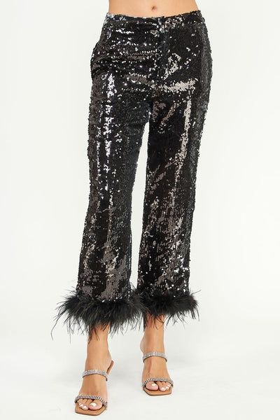 TIME TO PARTY SEQUIN PANTS